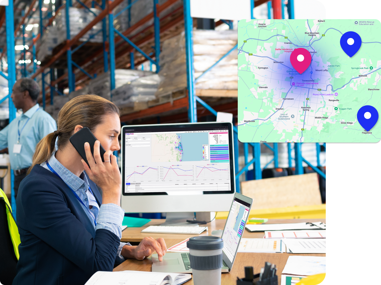 Sales Pulse revenue monitoring collage